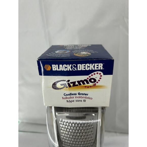 Black & Decker Gizmo Cordless Electric Cheese Grater With 3 Blades GG200 NEW - Picture 4 of 8